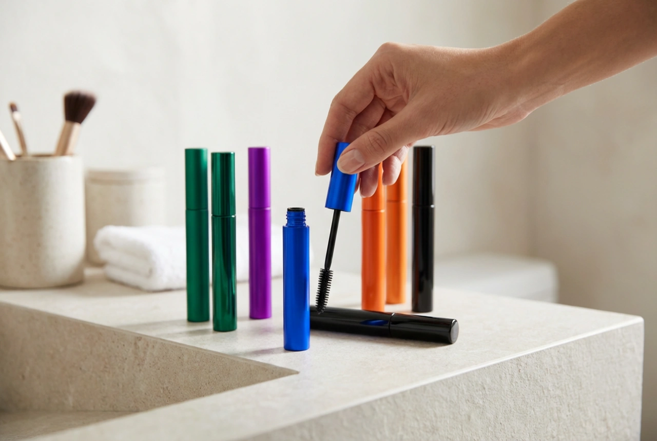 Mascara coloré pour le jour et le soir : choix des nuances et application
