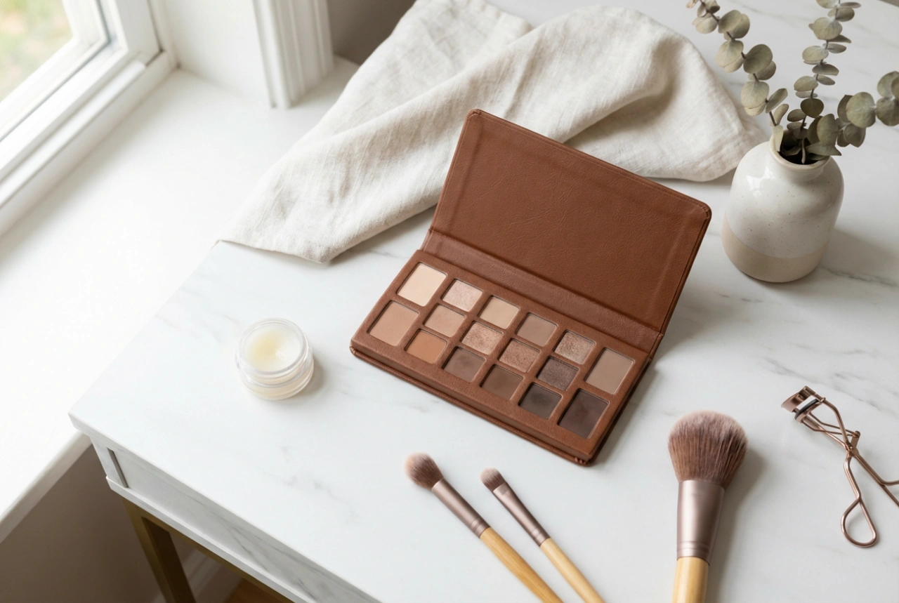 Palette de fards à paupières marron : trois looks universels pour le jour et le soir