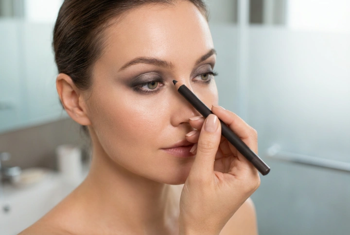 Crayon épais pour les yeux : maquillage smoky rapide et estompage doux