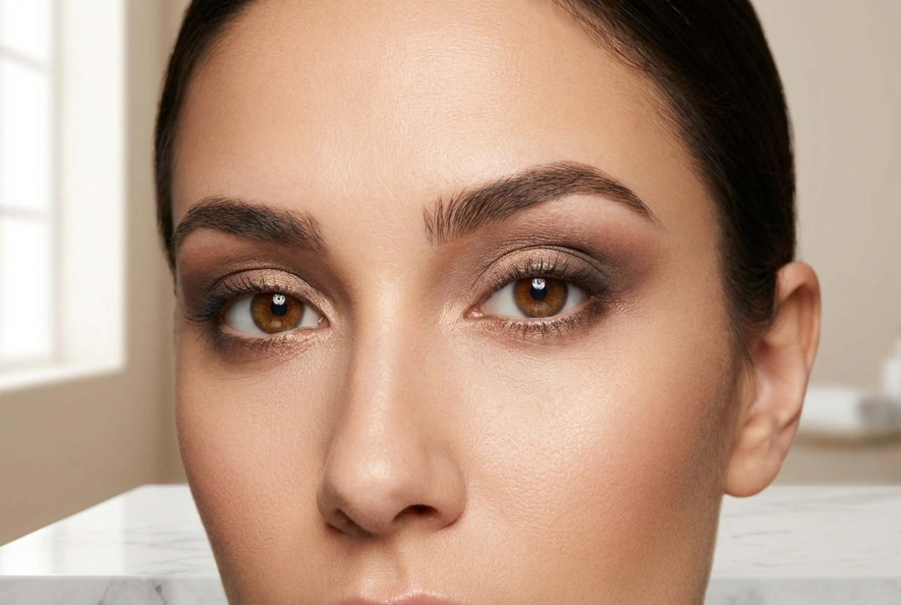 Maquillage pour les yeux marron : couleurs, contrastes et idées de looks