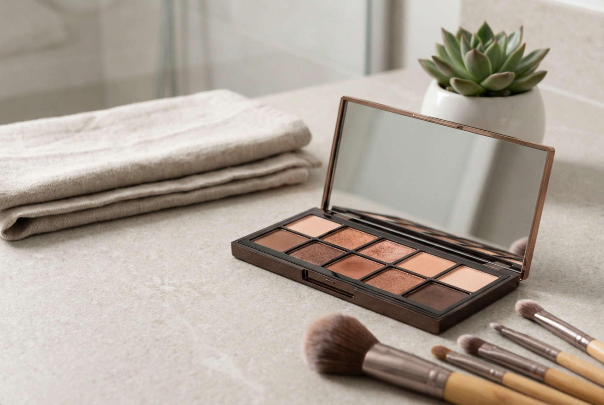 Maquillage pour les yeux bleus : palettes de couleurs et étapes d'application