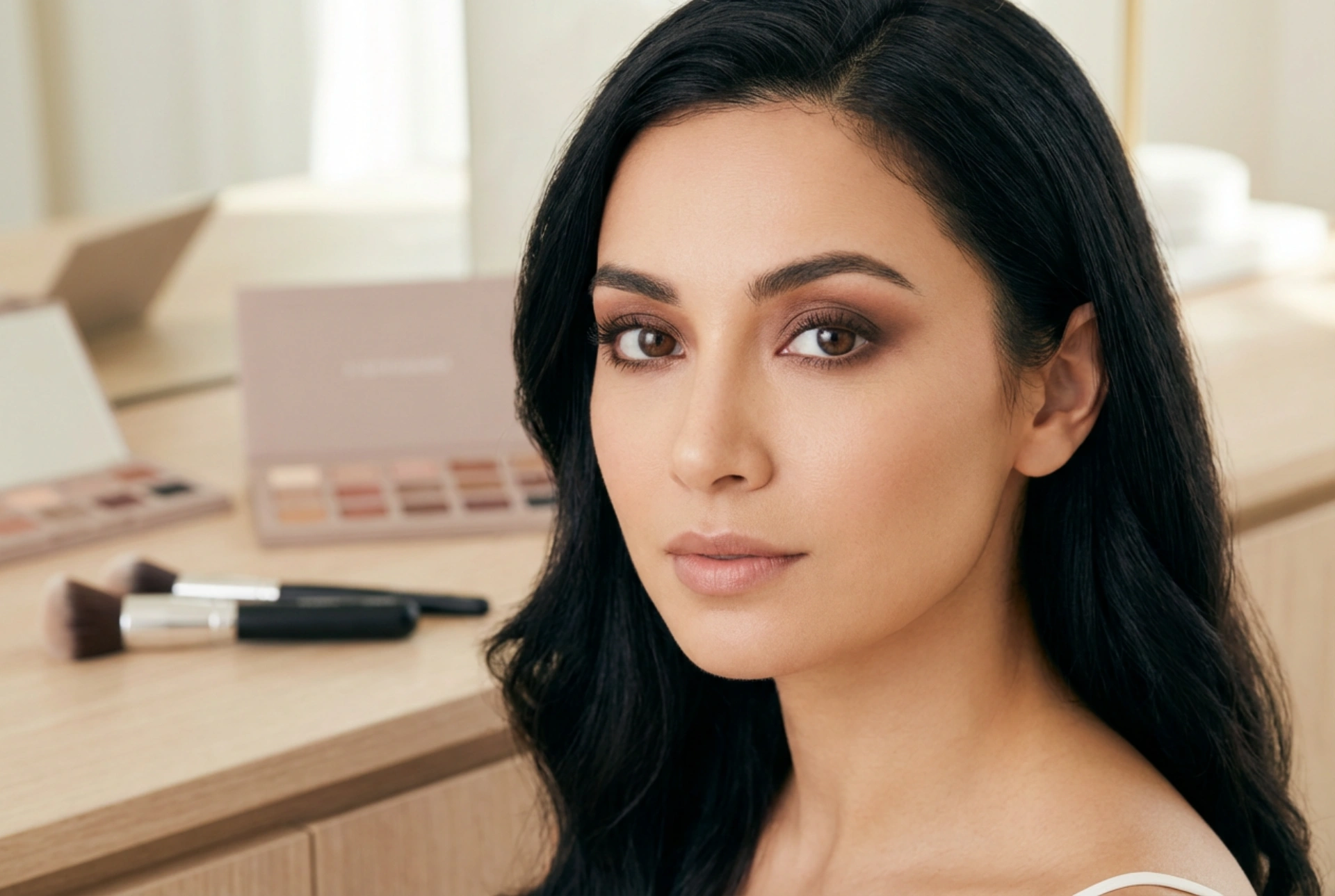 Maquillage pour yeux marron et cheveux foncés : des combinaisons harmonieuses
