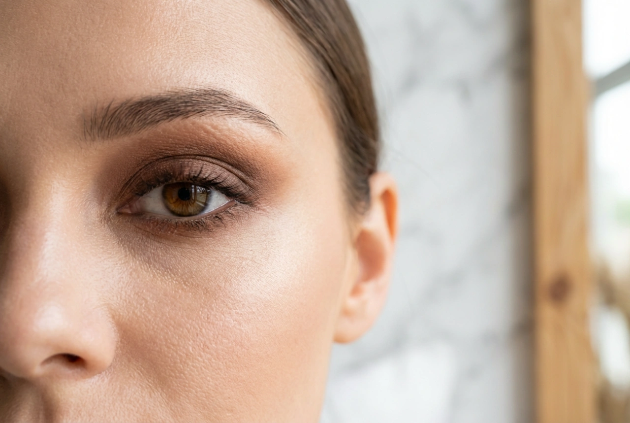 Smoky eyes marron : tons chauds et estompage doux