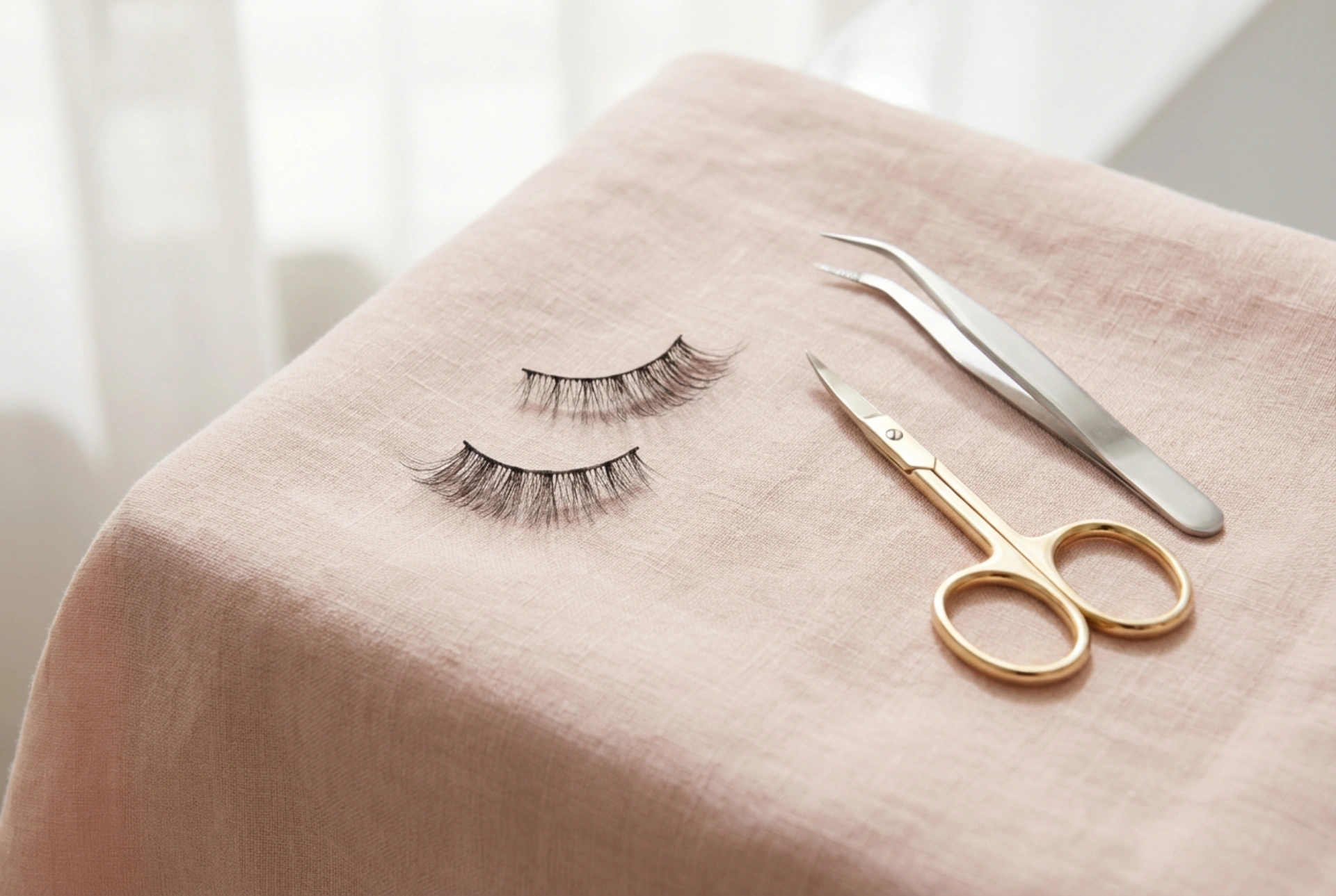 Faux-cils en bande : un ajustement parfait dès la première coupe