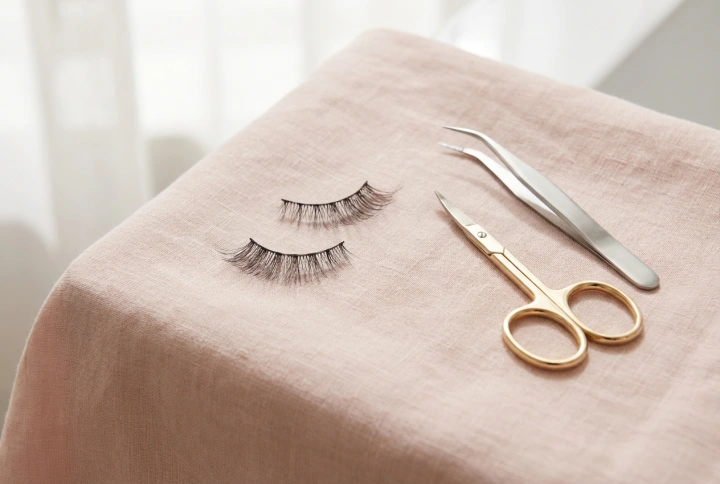 Faux-cils en bande : un ajustement parfait dès la première coupe