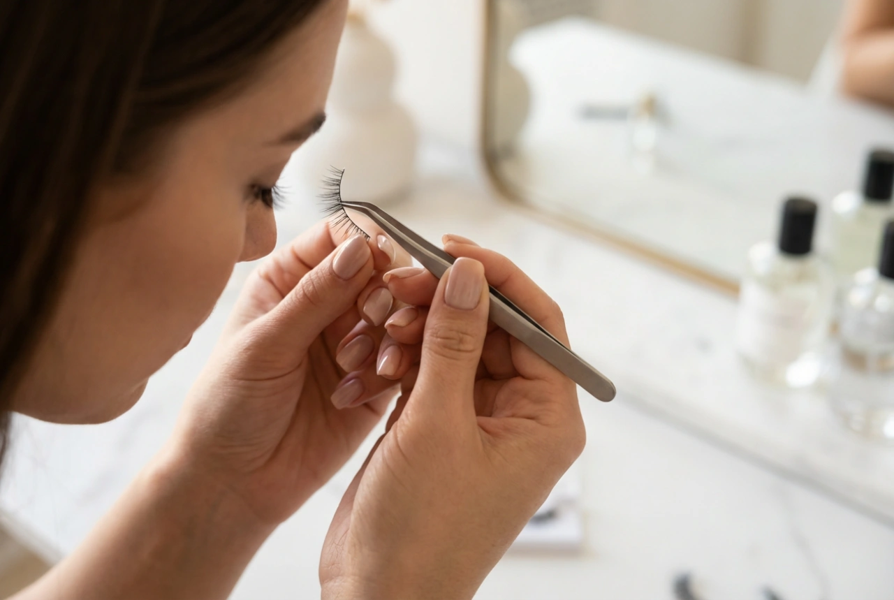 Demi-faux cils pour un lifting subtil : application étape par étape