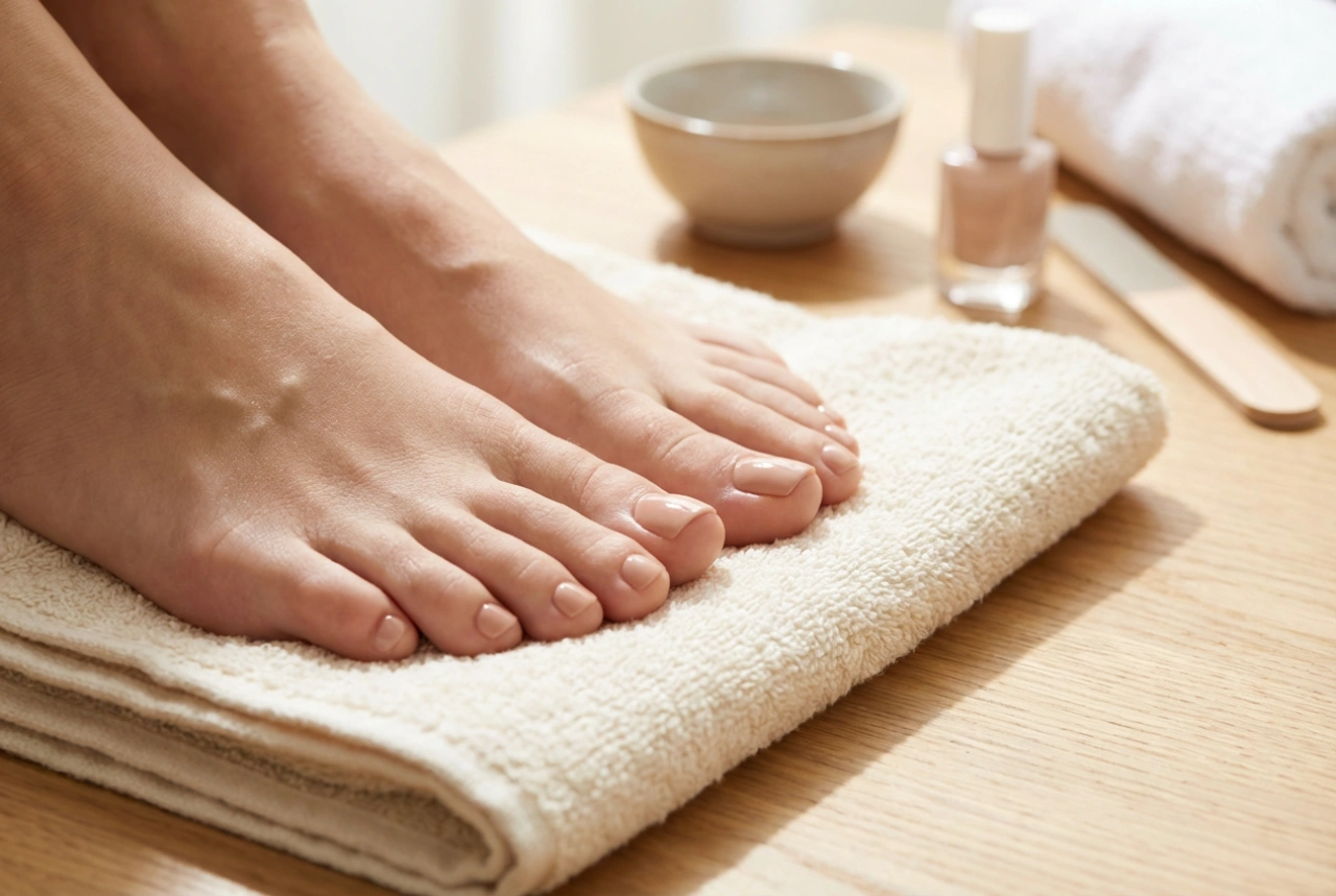 Pédicure classique étape par étape : préparation, soin et pose de vernis
