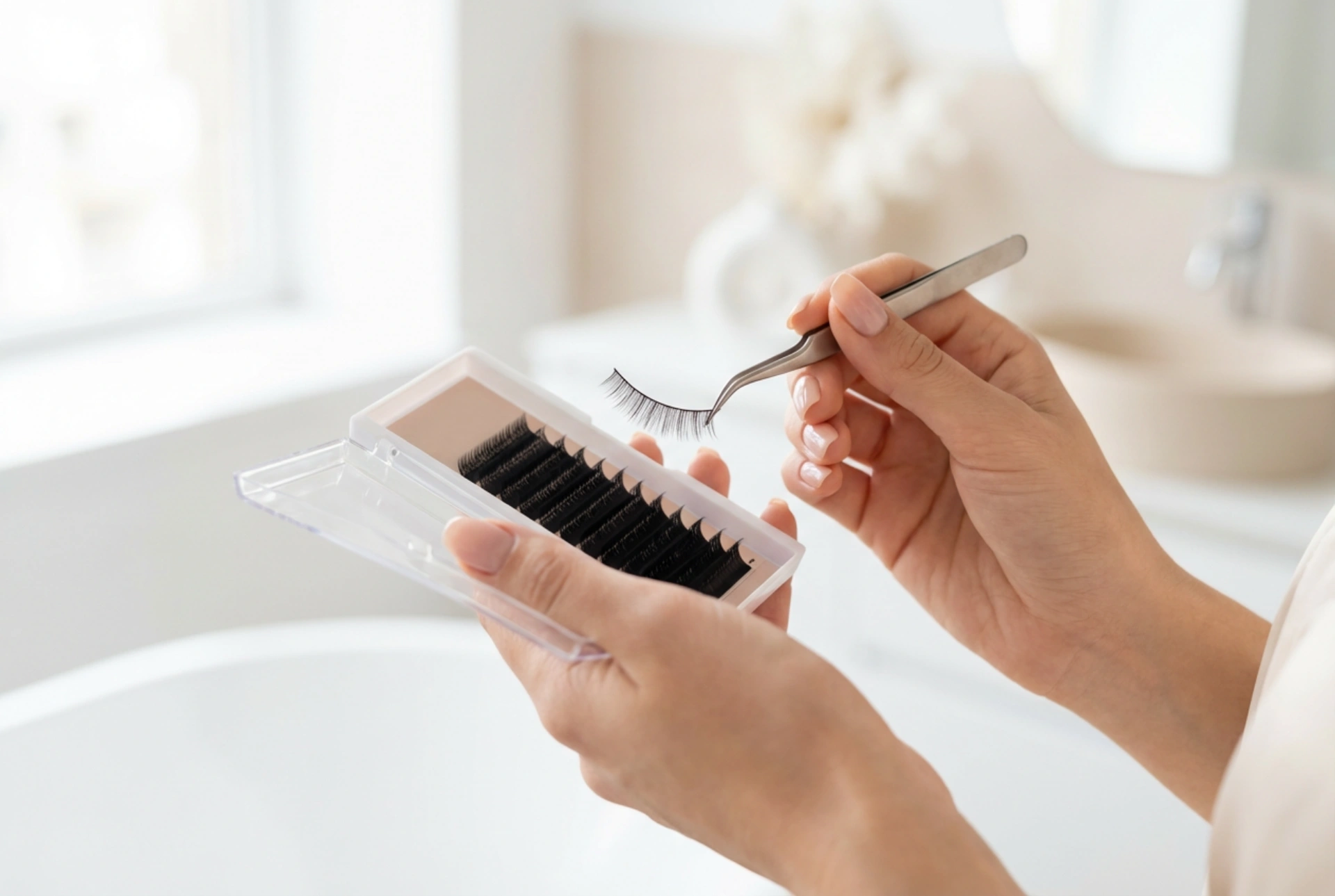 Faux-cils étape par étape : ajustement de la longueur et de la ligne