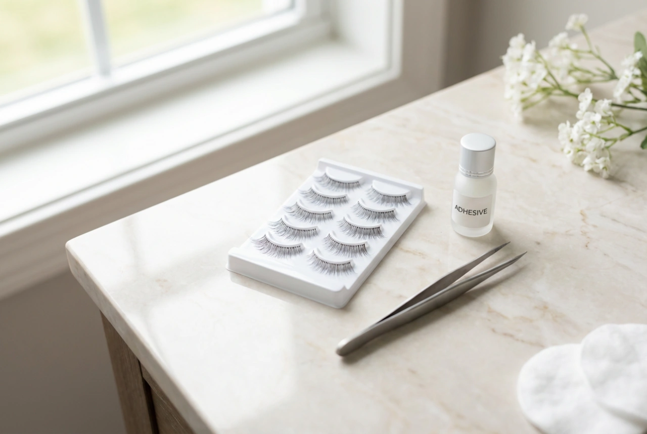 Faux cils à la maison : préparation, application et retrait