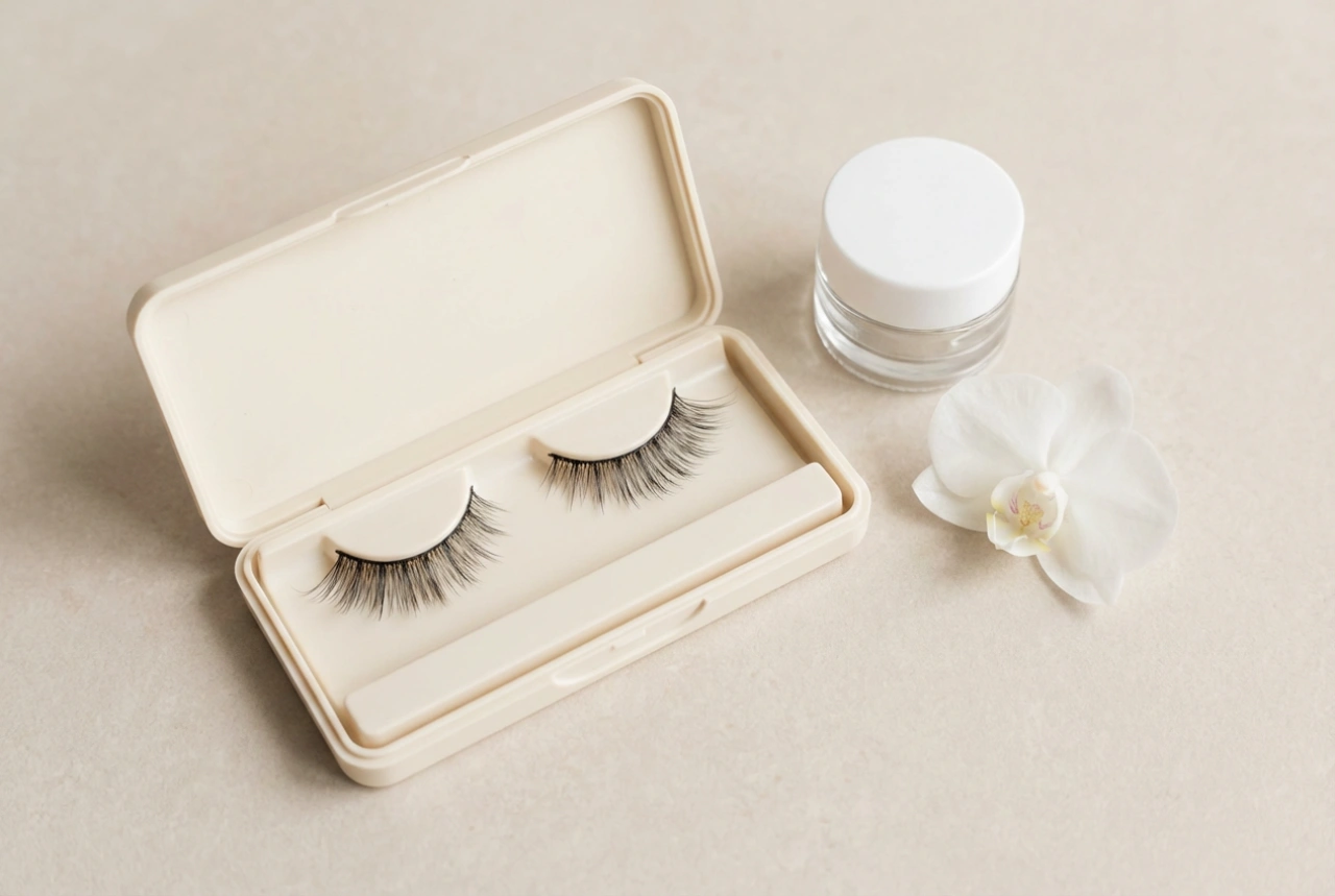 Cils magnétiques sans eye-liner : ajustement et entretien après utilisation