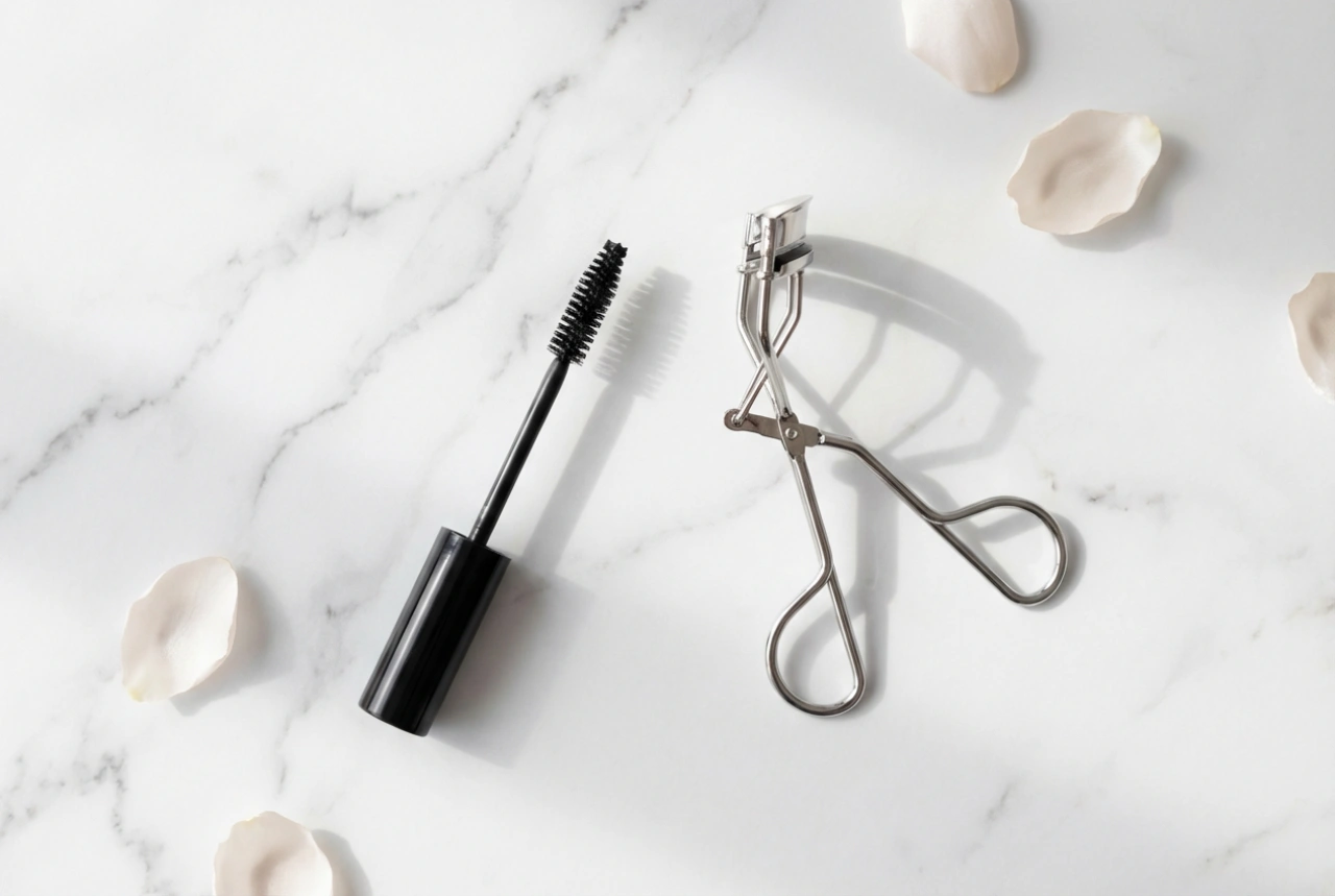 Le duo parfait : mascara recourbant et recourbe-cils