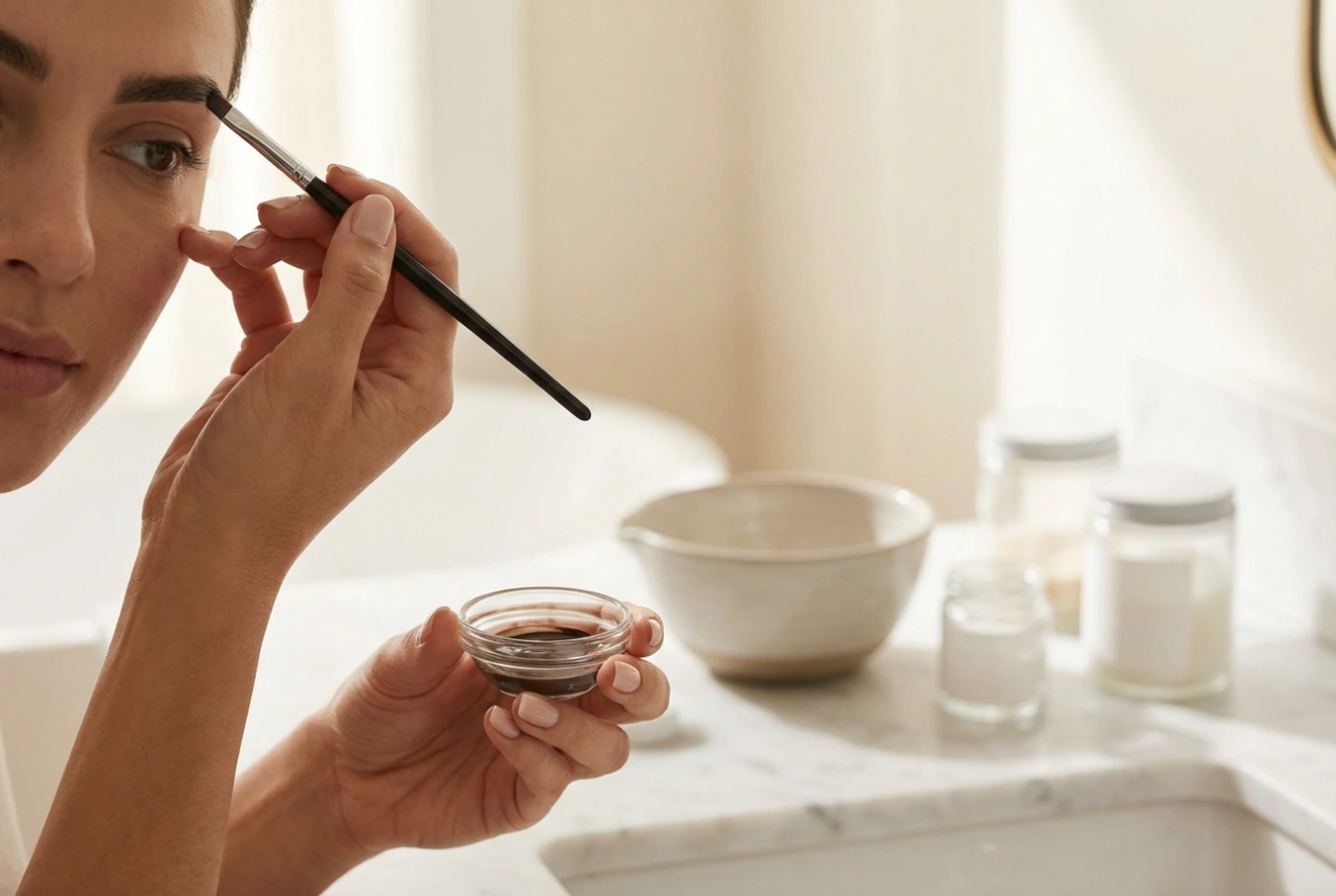 Coloration des sourcils à la maison : préparation, application et soin