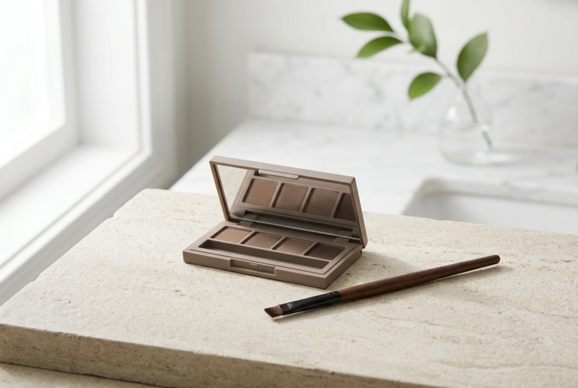 Palette d'ombres à sourcils : choix des teintes et techniques de dégradé
