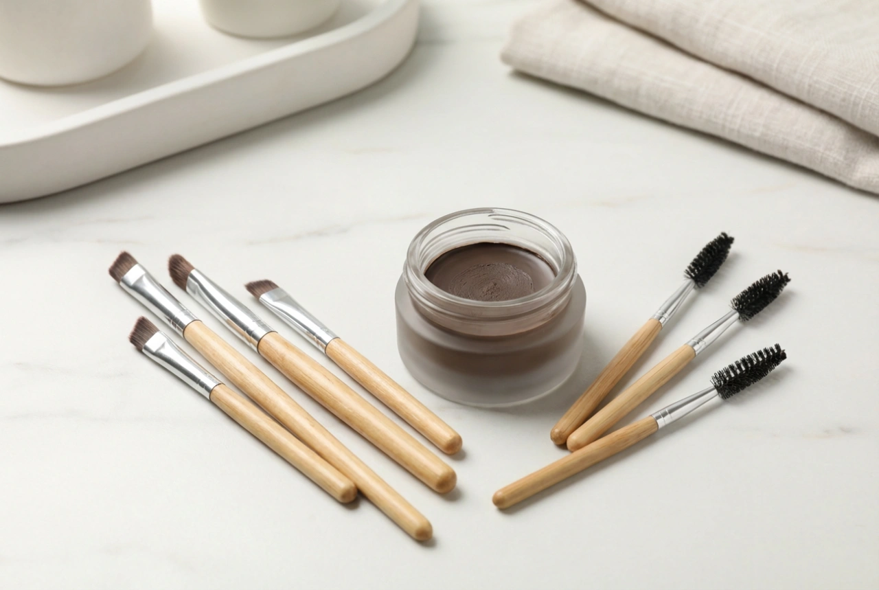 Pinceaux à sourcils : les formes essentielles et comment les utiliser avec une pommade
