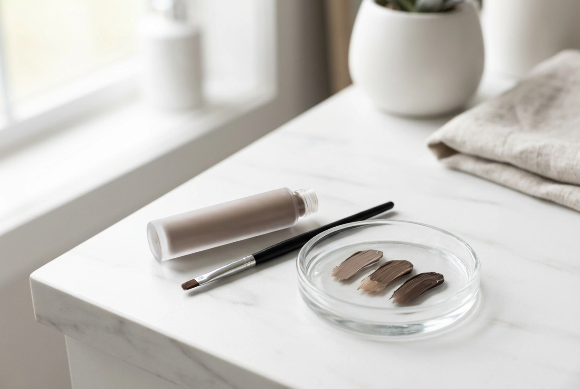 La teinture pour sourcils en pratique : choix de la teinte et contrôle de l'intensité