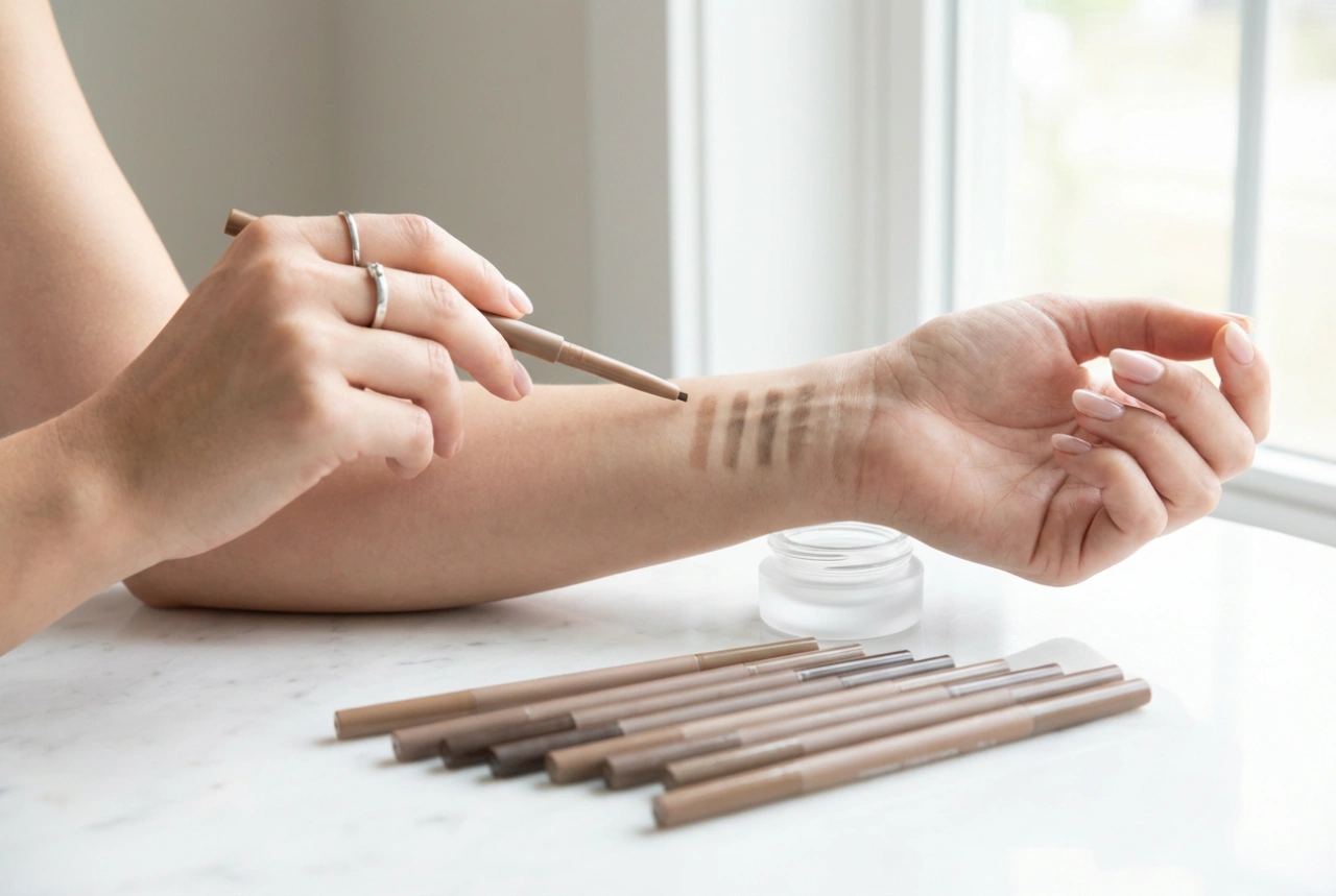 Crayon à sourcils pour débutants : choix de la teinte et technique d'application