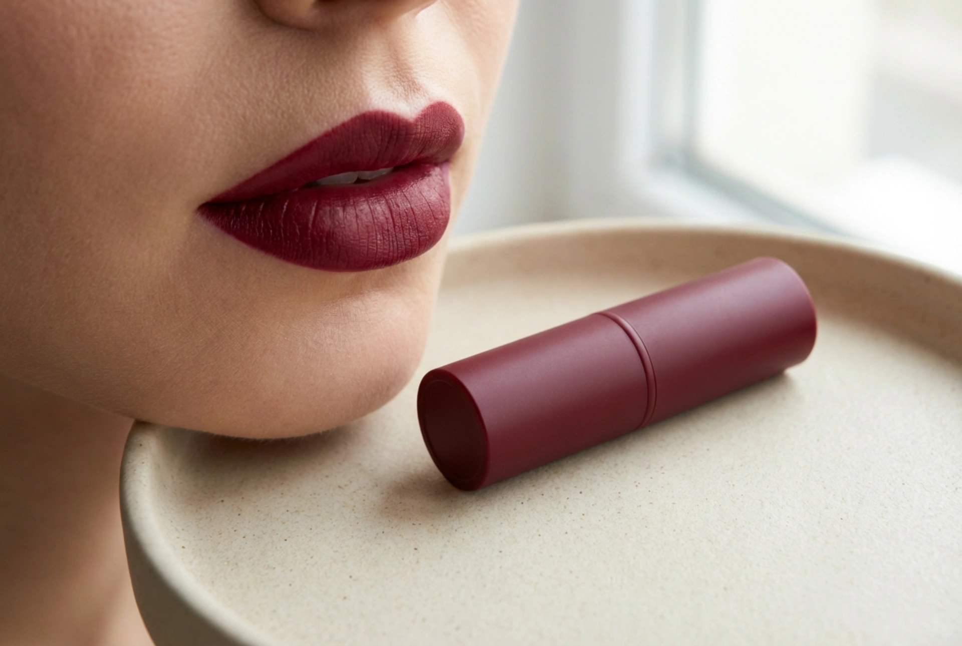 Rouge à lèvres bordeaux : contour parfait, précision et tenue de la couleur