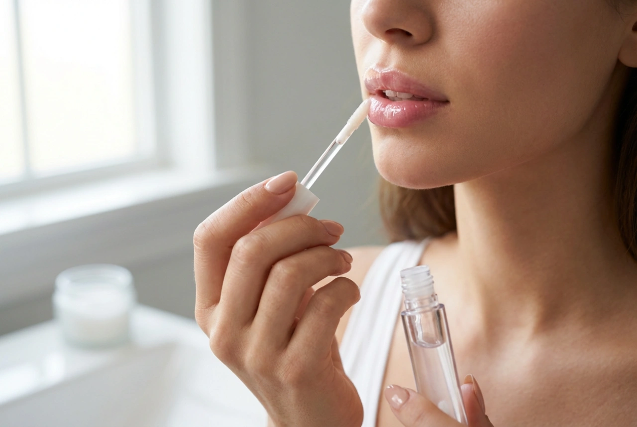 Gloss en tube : application nette, superposition et soin du contour des lèvres