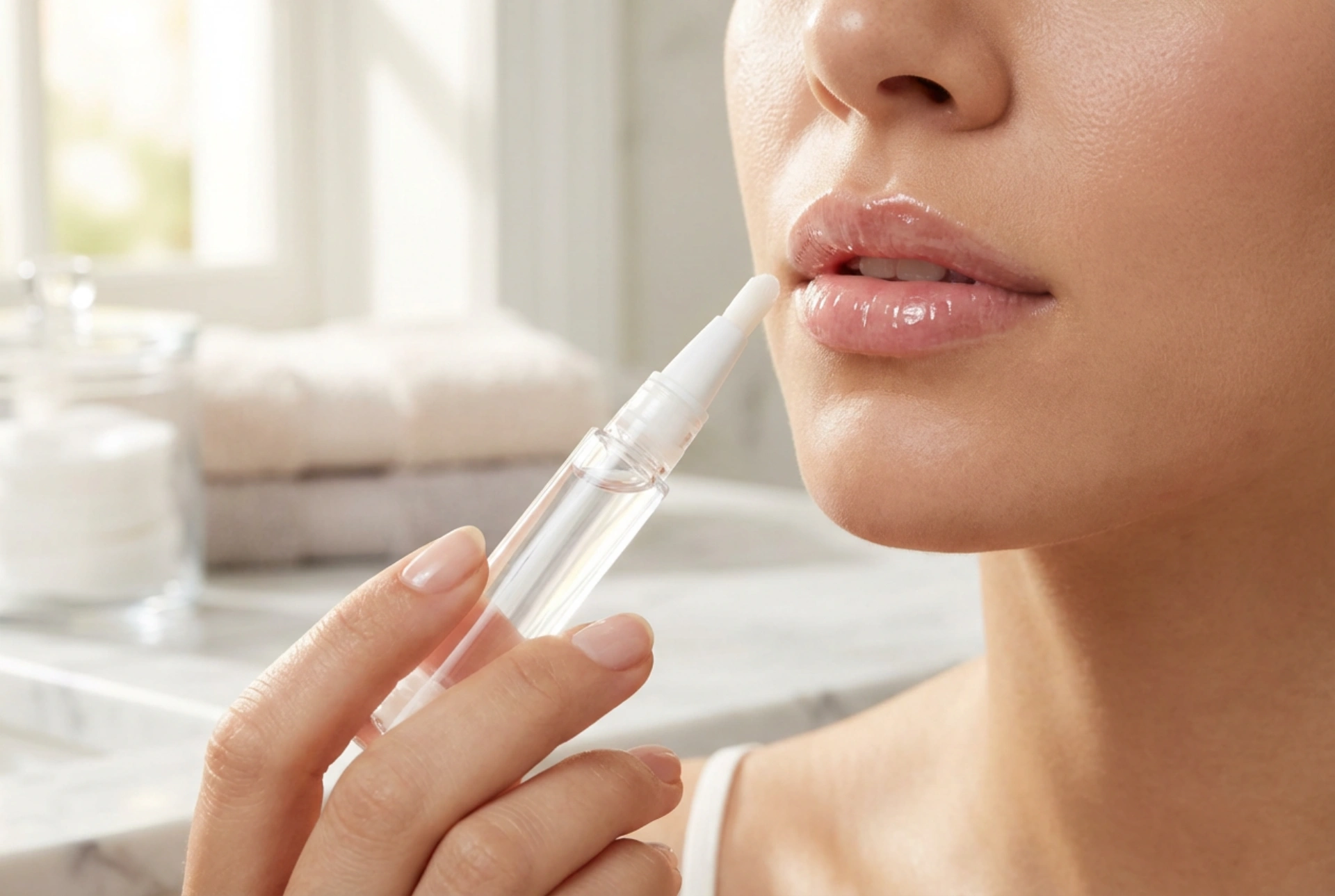 Gloss transparent : retouches rapides du maquillage des lèvres et effet hydratant
