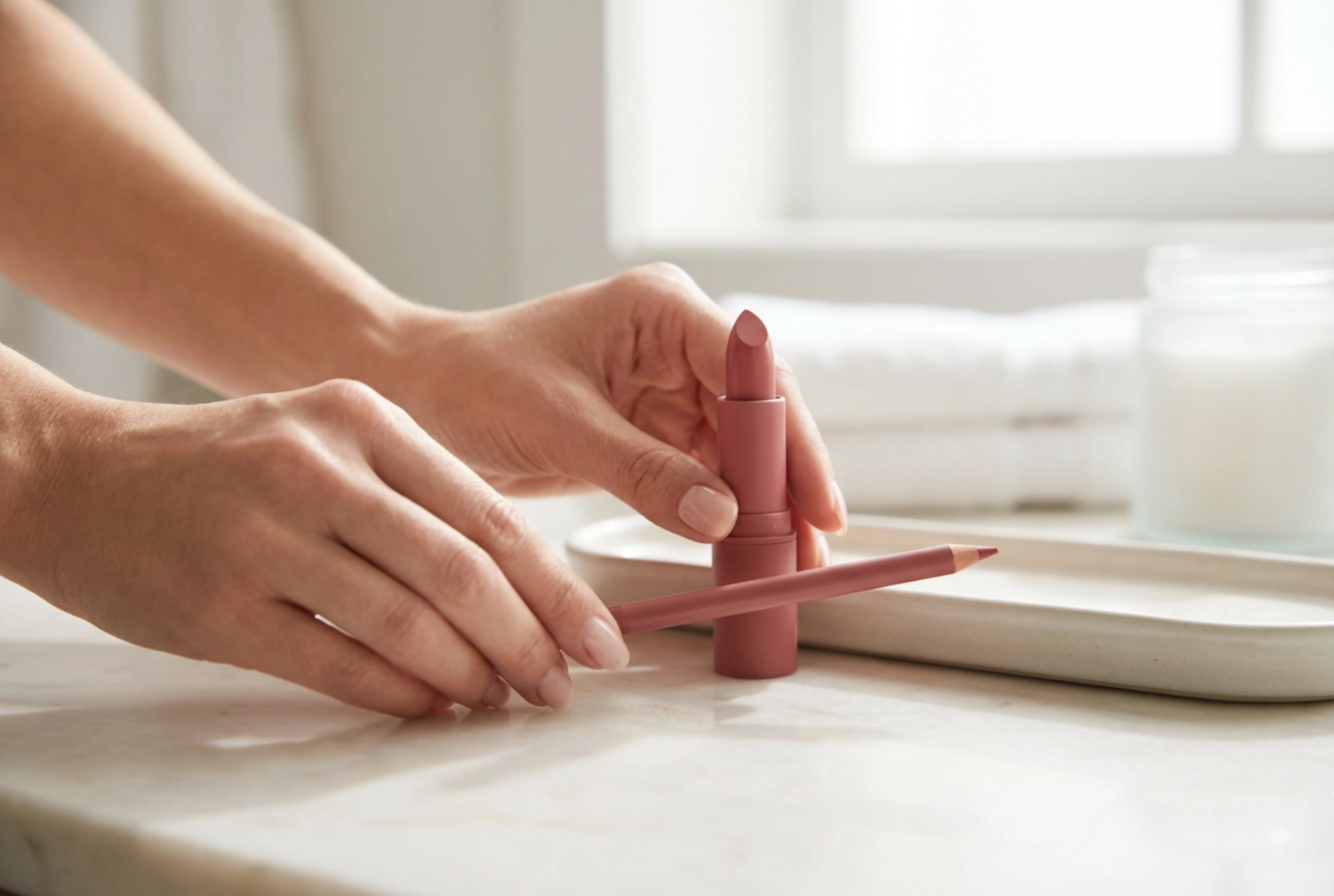 Rouge à lèvres et crayon contour : le duo parfait pour des lèvres plus pulpeuses et durables