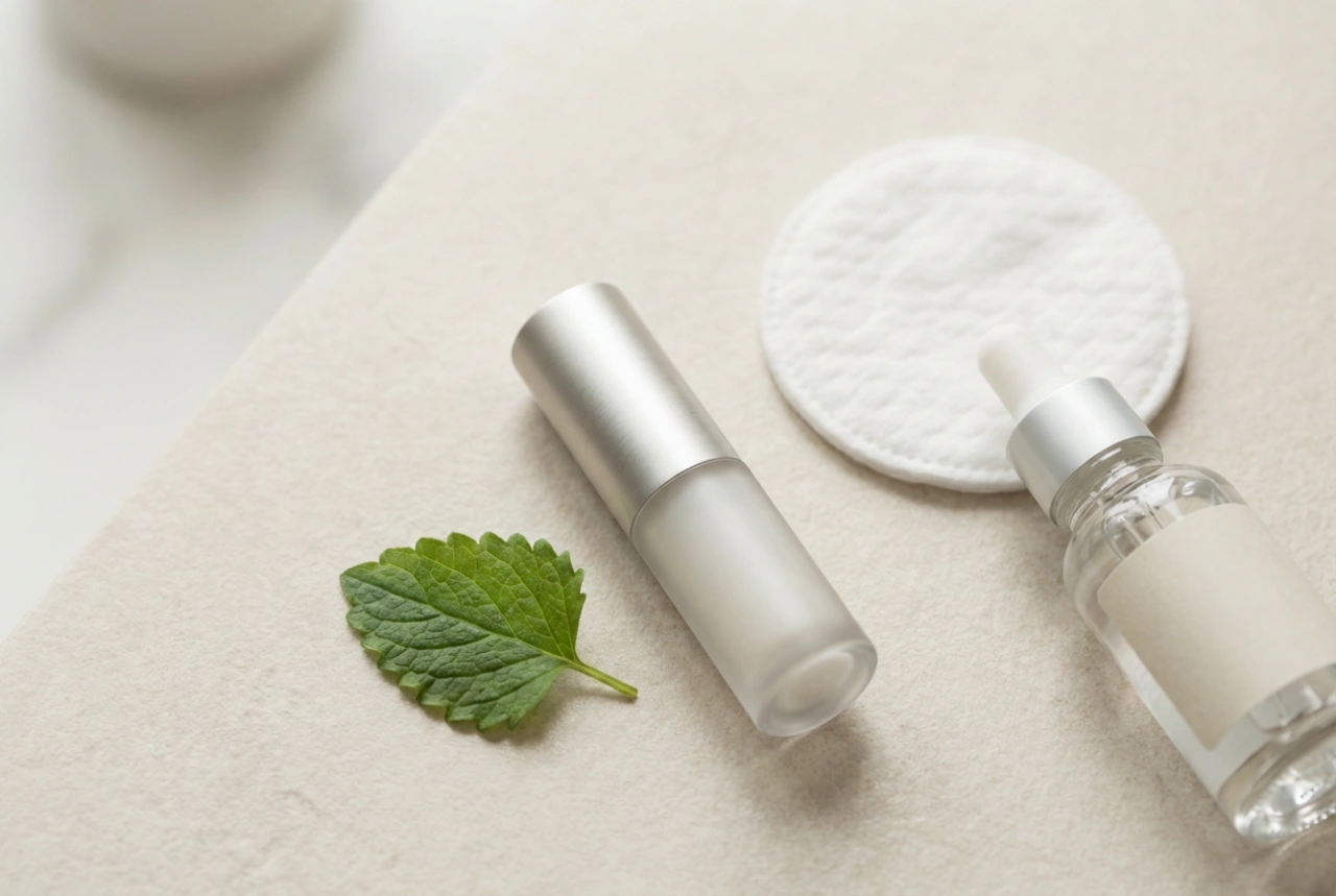 Baume à lèvres à la mélisse : maquillage délicat, superposition et démaquillage