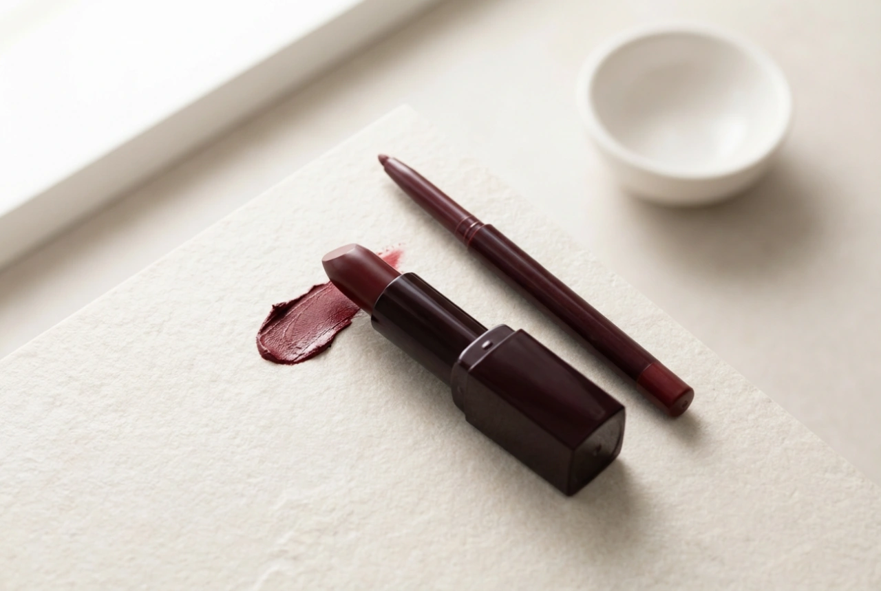 Rouge à lèvres rouge : contour net, remplissage et tenue prolongée