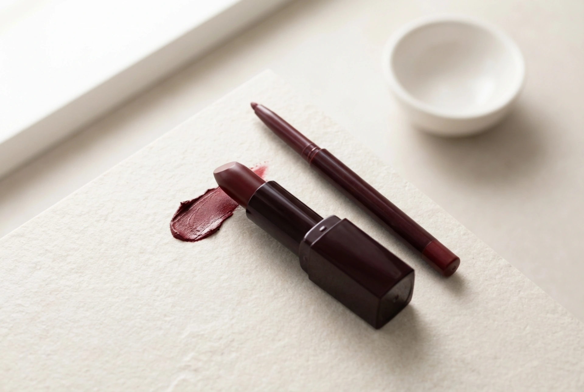 Rouge à lèvres rouge : contour net, remplissage et tenue prolongée