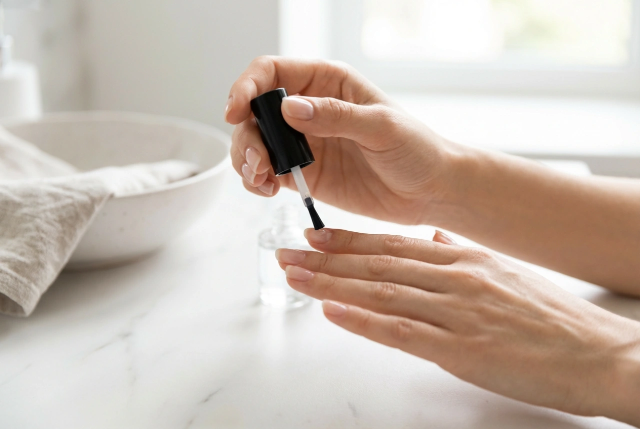 Base pour vernis semi-permanent : types, comment la choisir selon sa plaque d'ongle et l'appliquer sans inonder les cuticules