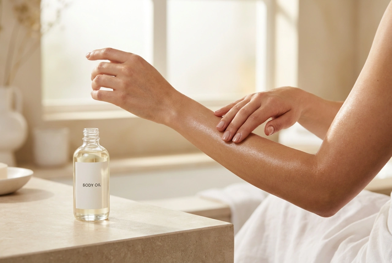 Huile de massage pour le corps : préparation de la peau et gestuelle