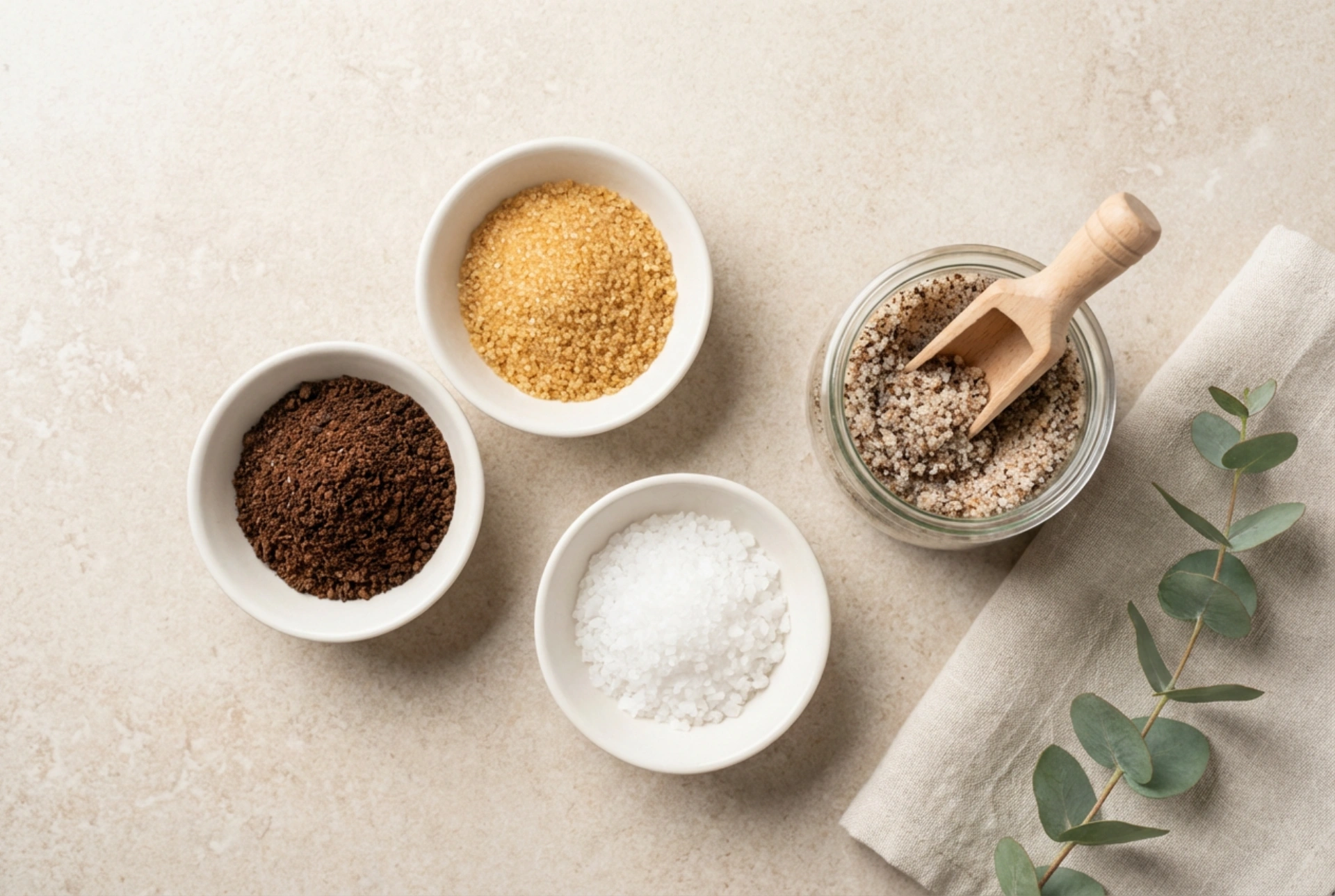 Gommage corporel maison : recettes à base d'ingrédients de cuisine