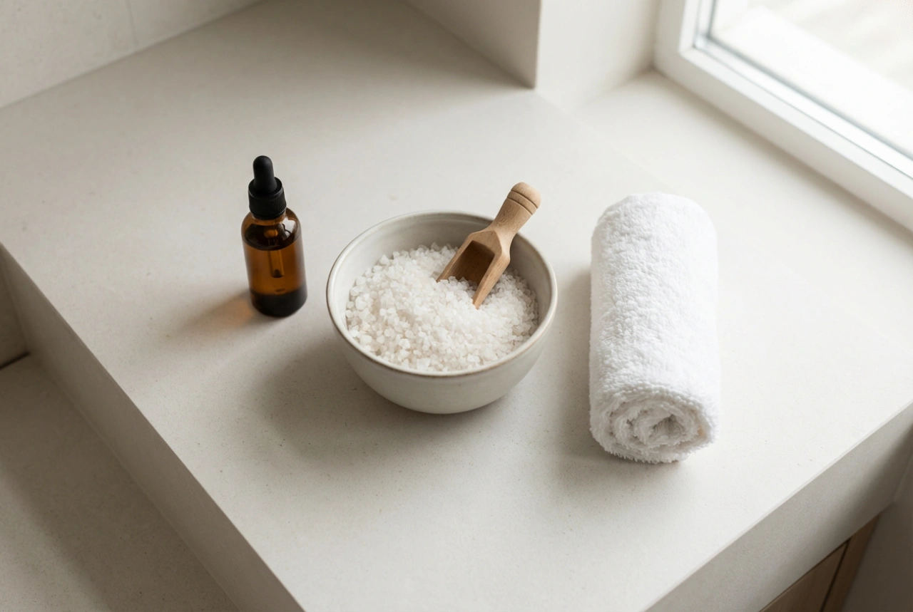 Bain de sel à la maison : proportions, étapes et soins après-bain