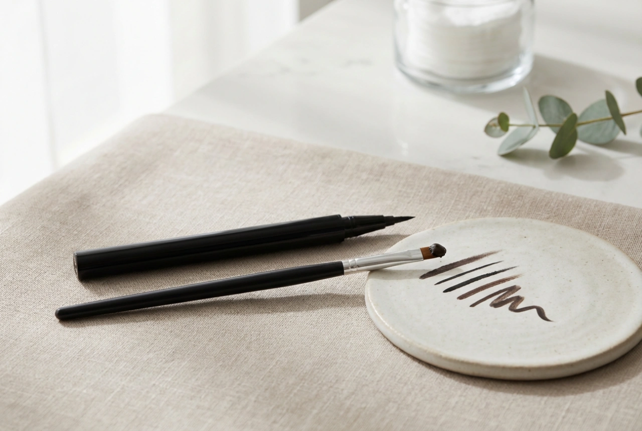 Eyeliner feutre ou pinceau : comment choisir et tracer un trait parfait
