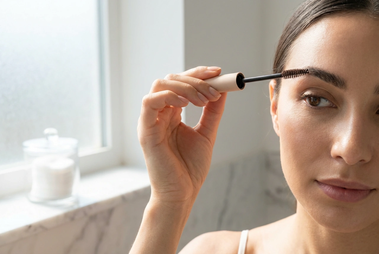 Mascara à sourcils : fixation rapide et coloration en 3 étapes