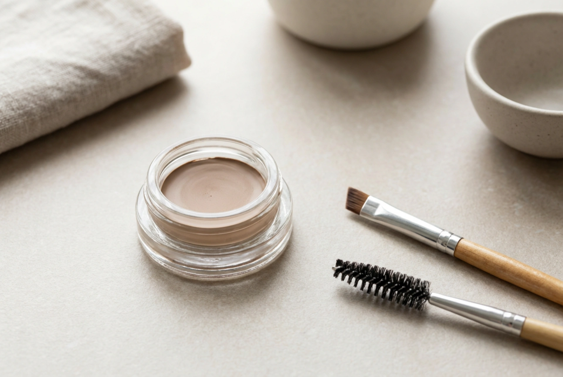 Pomades à sourcils : choix de la consistance, du pinceau et de la technique d'application